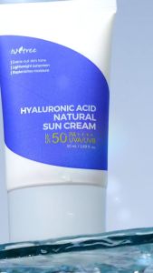 ✨12.12 SALE⚡Isntree Hyaluronic Acid Natural Sun Cream SPF50 PA++++ 50ml Evens Out Skin Tone Replenishes Moisture Lightweight Sunscreen