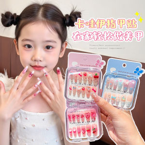 Odorless Nail Art Stickers for Girls Kids Wear Childrens Fake Nails Easy Application No Mess Safe for Little Ones