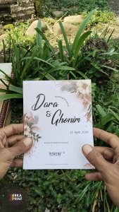 (50 PCS) model terbaru Undangan Pernikahan & undangan khitan Kekinian KODE lintang 114