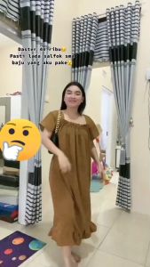 Turun Harga Dres Cringkle Laura/Daster Fuji Korean Style/Dres Airflow Kekinian/Daster Cringkle Airflow Viral 2023