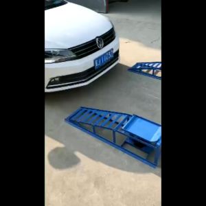 Heavy Duty Iron Car Ramps & 2-Piece Oil Change Stand: Sturdy Lifting Ramps for Vehicle Repair
