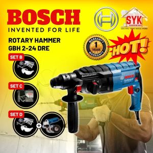 SYKBOSCH Hammer Drill GBH 2-24 DRE Rotary Hammer Drill Power Tools Electric Drill Mesin Drill (Hot Pick Package)