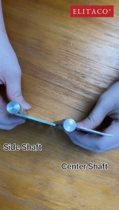 ELITACO 2 3 4 Stainless Steel Flush Hinge Steel Hinges Kitchen Cabinet Door Centre Side Shaft