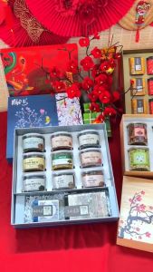 Set quà thịnh vượng hộp quà gồm 9 loại trà hoa trà thảo mộc tốt cho sức khỏe ý nghĩa