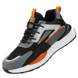 GUYISA | Mens Lightweight Soft Sole Anti-smash Puncture-proof Safety Shoes