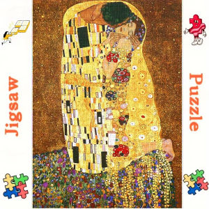 Gustav Klimt The Kiss Art Jigsaw Puzzle Adult Symbolist Painting Theme Intellectual Game Home Decor Puzzle Toy