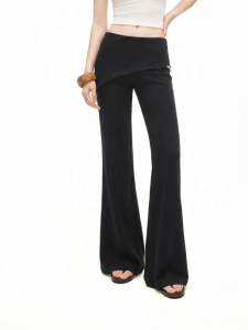 Unifree | Retro Slimming Flared High Waist Loose Pants