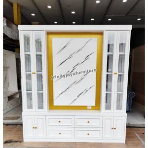 Bufat Pajangan Partisi Tv 2 muka Bahan Multiplek/trinityjayafurniture