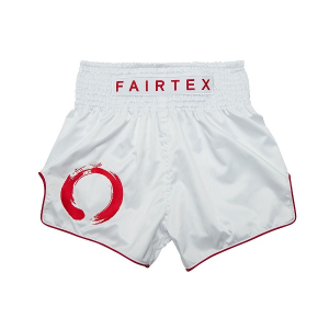 Fairtex Muay Thai Shorts - BS1918 White ENSO