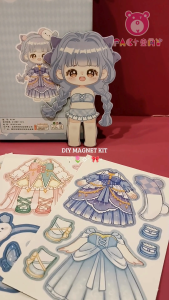 DIY MAGNET KIT CUTE GIRL DRESS-UP TOY BOOK GIRL KIDS MAGNETIC CRAFT DIY PLAY Character + Accessories GFT00230