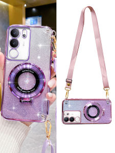 Vivos17 Car Magnetic Stand Phone Case Silicone Full Edge Protection Crossbody Backpackable with Lanyard Compatible S18pro S16 S20 S15 S12 S10 S9e S19