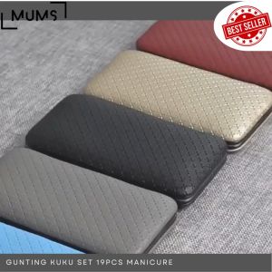 MG Paket Perlengkapan Nail Art 19in1 Alat Manicure Pedicure Set Perawatan Kuku - Kulit Area Sekitar Kuku - Pembersih Telinga - Gunting Merapikan Alis Mata / Gunting Kuku Set 19 In 1 / Alat Manikur Pedikur Set 19 Pcs