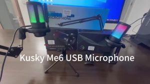 Me6D RGB USB Mic: The Ultimate Videoke Live Streaming & Vlogging Condenser Mic