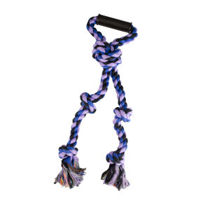 Large Dog Toy Rope Knot Tug of War Interactive Durable Cotton Rope Toy for Golden Retriever Labrador Large Breed Teeth Grinding