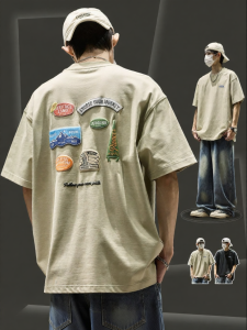 SZON | Mens Cartoon Print Half Sleeve T-shirt
