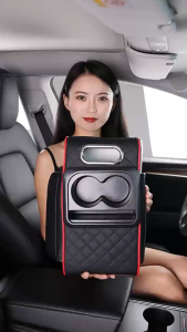 Armrest Pad Mobil Kotak Tisu Mobil Tempat Botol 4/5 In 1 / Console Box Storage / Cover Tisu Premium