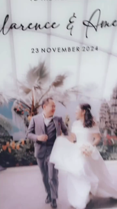 [SG] Customised Personalised Photo Print Acrylic Wedding Sign Wedding Welcome Sign Reception Decor Wedding Entrance Sign