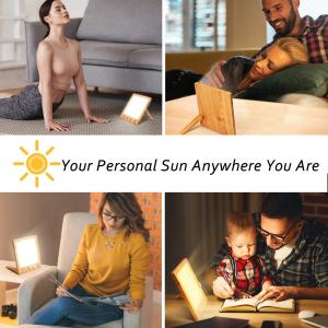 10000 Lux SAD Light Therapy Lamp LED Light Therapy Lamp for Effective Treatment of Seasonal Affective Disorder with Timer Function Touch Control Suitable for Home/Office [Energy Class A+]