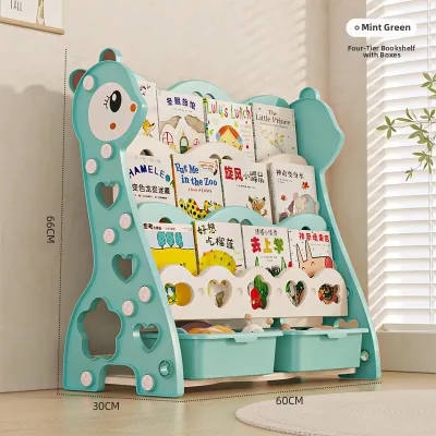 YEL | Childrens Bookshelf Organizer Multi-level
