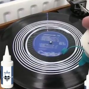 Ouhoe Vinyl Record Cleaner Removes Dirt Track Cleaner Gentle Cleaning Without Damage Degreasing Decontamination Anti-Static Carbon Fiber
