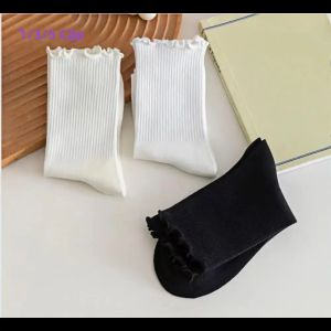 Nữ Giữa Ống Đôi Tất Cotton 1/3/5 Đôi Gói Ren Thoáng Khí Vòng Đeo Tay Mary Jane Phong Cách Cho Mùa Thu Đông Thường Ngày Màu Trơn