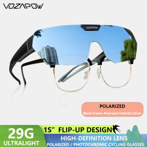 Vozapow Polarized Cycling Glasses UV400 Protection Over Sunglasses For Fishing Driving Hiking Eyewear Bicycle Cycling Goggles