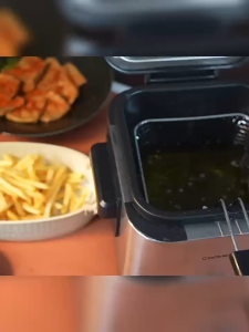 LENODI หม้อทอด 2.5ล เฟรนช์ฟรายส์ ไก่ทอด หม้อทอดไฟฟ้า ความจุขนาดใหญ่ เตาไฟฟ้า Electric deep fryer รุ่น SY-25