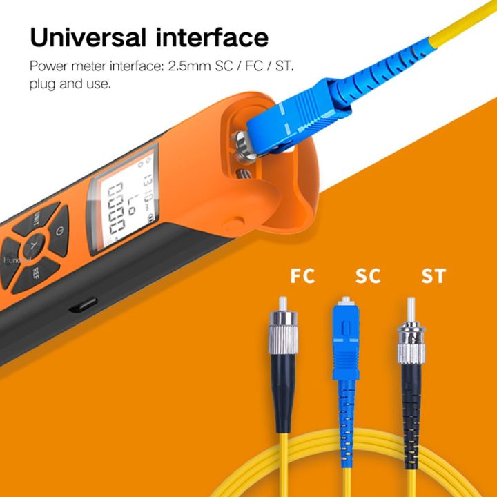 Optical Power Meter G10 High Precision Rechargeable Battery FTTH Fiber ...