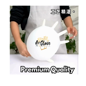 Powder Free Vinyl Putih Gloves White Cleaning Work Protective Food Safety Health Plastic PVC透明手套无粉耐用