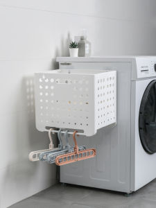 Large Capacity Foldable Dirty Clothes Basket Bathroom Wall Mounted Laundry Hamper Home Use Organizing Tool Simple Design