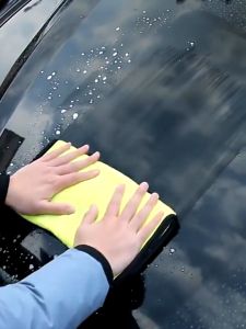 Car Washing Towel Cleaning Cloth Kain Kuning - High Water Absorption - Yellow - Multipurpose - Microfiber Material