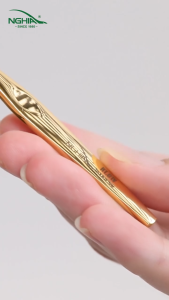 Cây lấy ráy tai đẳng cấp Kềm Nghĩa thép không gỉ Mạ Vàng 24K