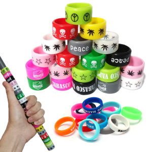 10 ชิ้นตกปลา Rod ซิลิโคน Anti Slip O - รูปแหวน Handle Grip Fix แหวนสําหรับ Slingshot ตกปลา Rod Fishing Tackle