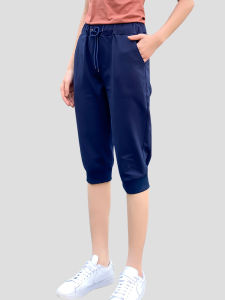 Casual Loose Cotton Pants Womens Street Style Straight Leg Seven-Foot High Waist plus Size Slimming Harlan Knitted Trousers