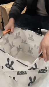 กล่องใส่ของ ตะกร้าผ้า พับได้ ใส่ของอเนกประสงค์ กระสอบผ้า ใส่ผ้าได้เยอะ จัดระเบียบเสื้อผ้า กันความ G3605