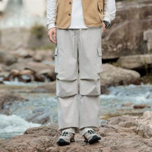 Womens Outdoor Casual Pants Wood Forest Workwear Trousers Sporty Multi-Functional Loose Fit Slimming Hiking Climbing Pants