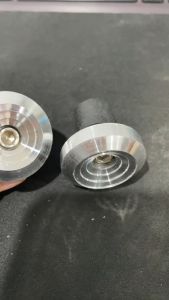 Jalu Stang Spiral Bandul Stang Titanium Chrome Full CNC Sepasang Kanan Kiri Universal Bisa Semua Motor