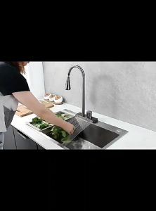 KITCHEN SINK 8050 KRAN LUXURY MODERN STAINLESS BLACK