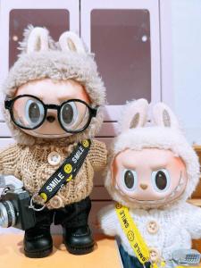 Labubu Clothes Replacement Accessories 17CM Plush Doll Clothing Set Cute Camera Fashionable Trendy in Stock Doll Clothes
