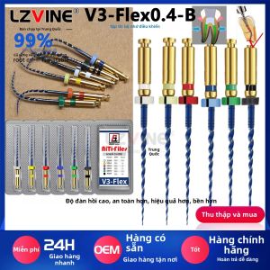 6 Cái Dụng Cụ Nha Khoa Nội Nha Màu Xanh 04Taper Nickel Titanium Dụng Cụ Lấy Tủy Răng Xoay Siêu Nhỏ 31/25mm Dùng Cho Nha Khoa