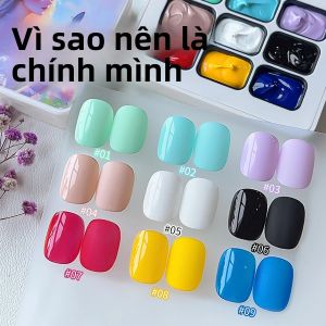 Sơn Móng Tay Dạng Gel Bán Cứng Độ Bám Màu Cao 9 Màu Madrid Nights Dùng Chuyên Nghiệp Tạo Họa Tiết Đặc Biệt Dạng Tuýp