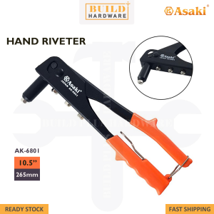 ASAKI 10.5"/265mm Single Hold Hand Riveter Punch Tool 单把拉铆枪 Rivet Tangan AK-6801 Rivet Plier