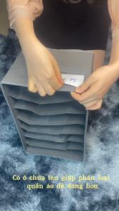 Hộp Đựng Quần Áo Hộp Vải Đựng Đồ Chia Ngăn Gấp Gọn Tiện Lợi Chống Thấm Nước