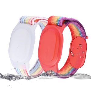 Nylon Braided Wristband Case for Xiaomi Tag Tracker Strap Kids Anti-Scratch Cover Accessories for Xiaomi Tag GPS Bracelet