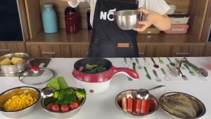2in1 Electric Multi Cooker with Steamer 1.2L Food Grade Stainless Steel Rice Cooker (NO SPECIFIC COLOR)