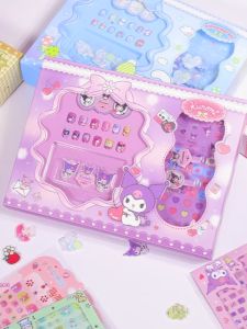 3D Kuromi Nail Stickers for Girls: 3D DIY Nail Art Stickers - Healthy and Non-Irritating Gel Nail Art