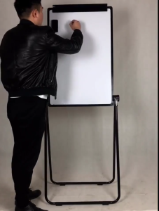 Whiteboard Lifting Magnetic Foldable White Board with Wheels 90X60cm