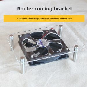 Router Radiator Set-Top Box Optical MoDem 5V Fan USB Bracket Desktop Base Mute Cooling Switch Support