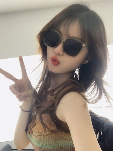Zhou Jige Summer New Style Womens UV Protection Sunglasses Large Frame Sunscreen Fashionable Elegant Square Face Suitable