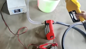 Electric Oil Pump Fuel Diesel Pump 24v Electric Fuel Transfer Pump Motor Engine Fuel Pump Refueling Oil Pump Pam Minyak